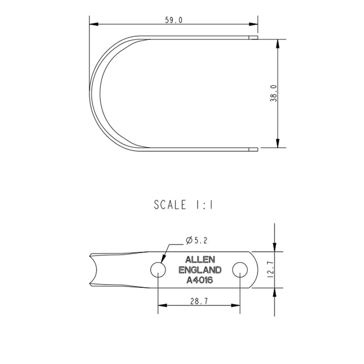Allen Brothers 38MM Boom Strap
