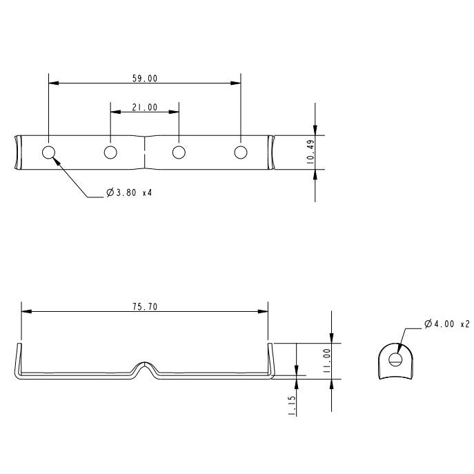 Allen Brothers Burgee Mast Clip