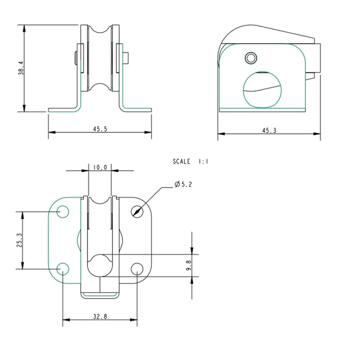 Allen Brothers 27MM Midi Block Single Upstand