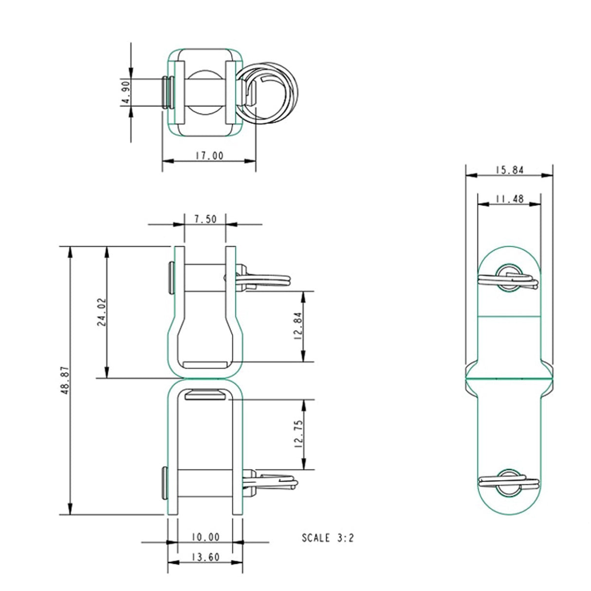 Allen Brothers 5MM X 49MM Swivel