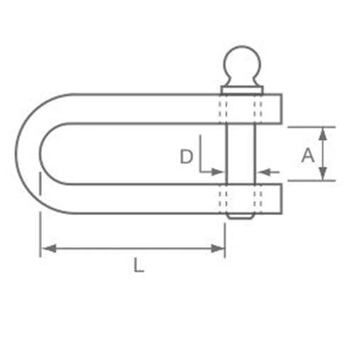 Allen Brothers Pressed Rigging Link with 5mm Clevis Pin