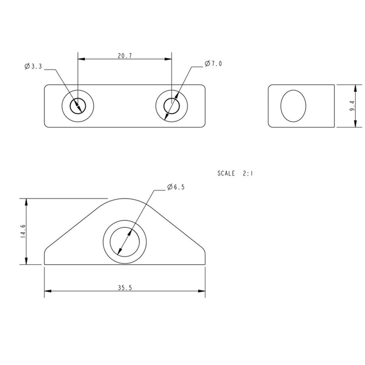Allen Brothers 6MM Low Profile Fairlead and Liner