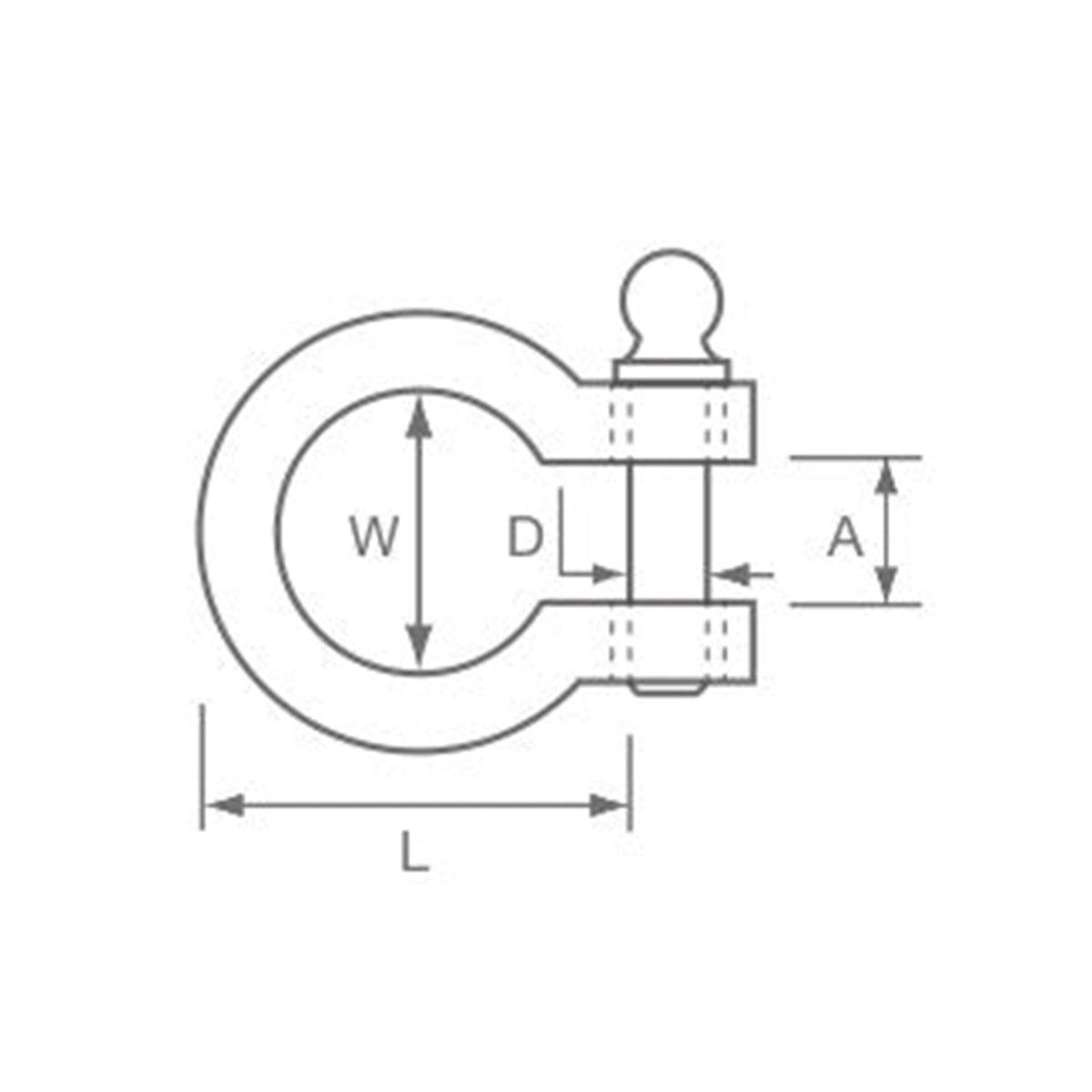 Allen Brothers Pressed Rigging Link with 5mm Clevis Pin