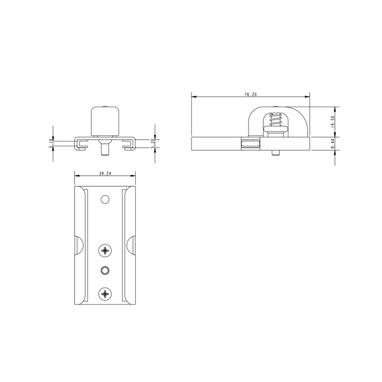 Allen Brothers 0326/0726 Track - Piston Slider