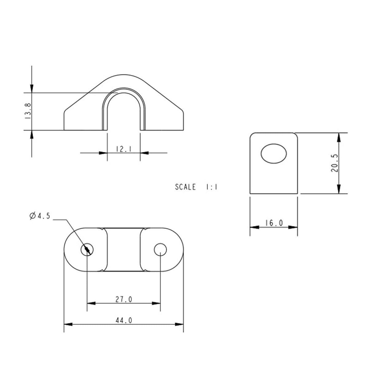 Allen Brothers 10MM Open Base Fairlead and Liner