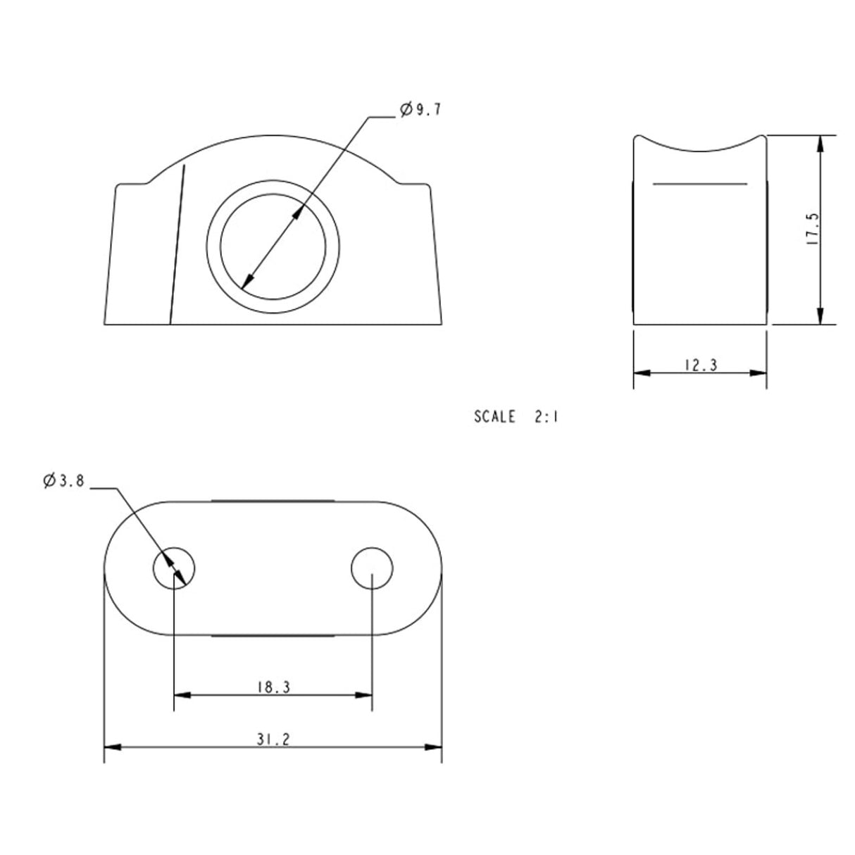 Allen Brothers 10MM Bullseye Fairlead and Liner