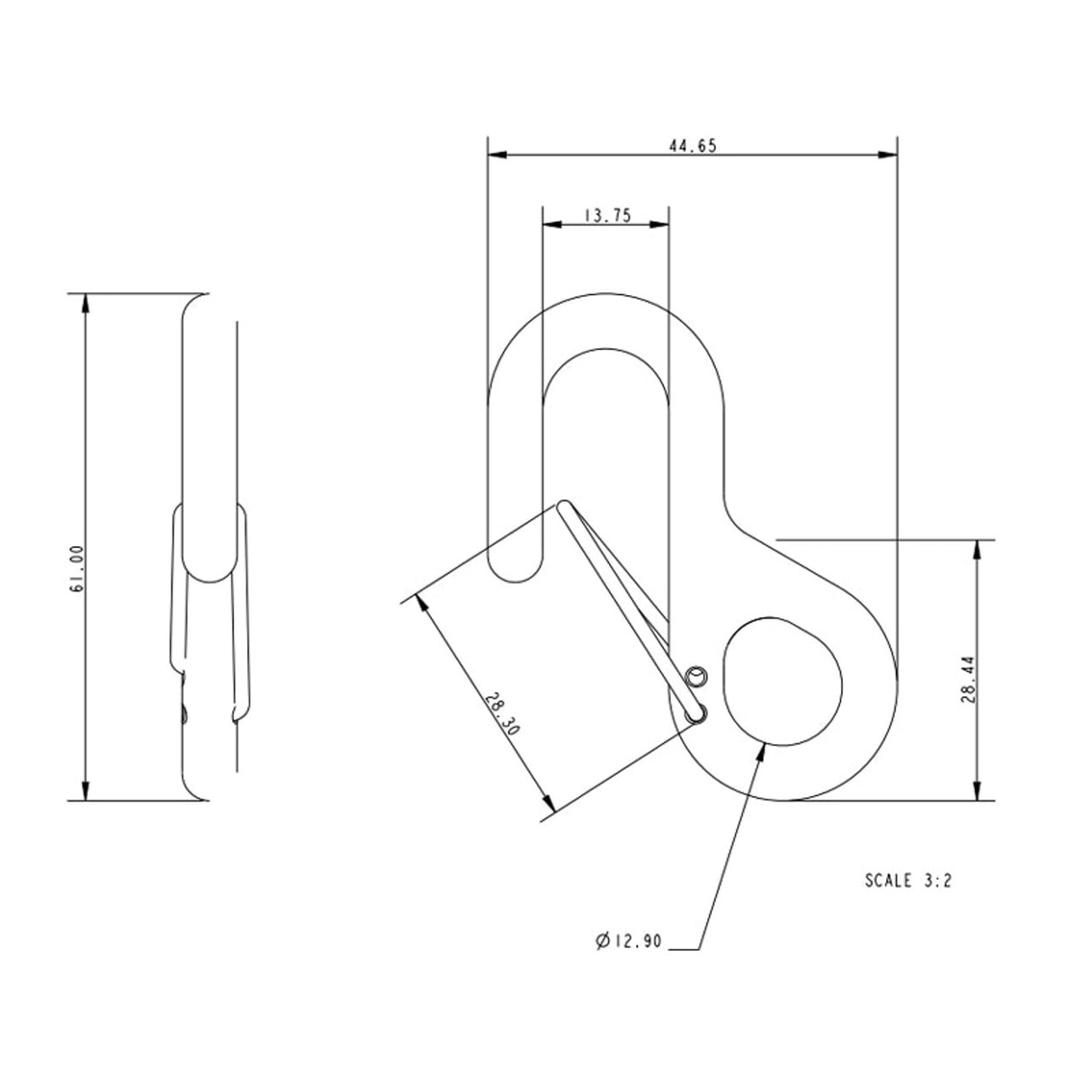 Allen Brothers 61MM Stainless Steel Weled "S" Hook??
