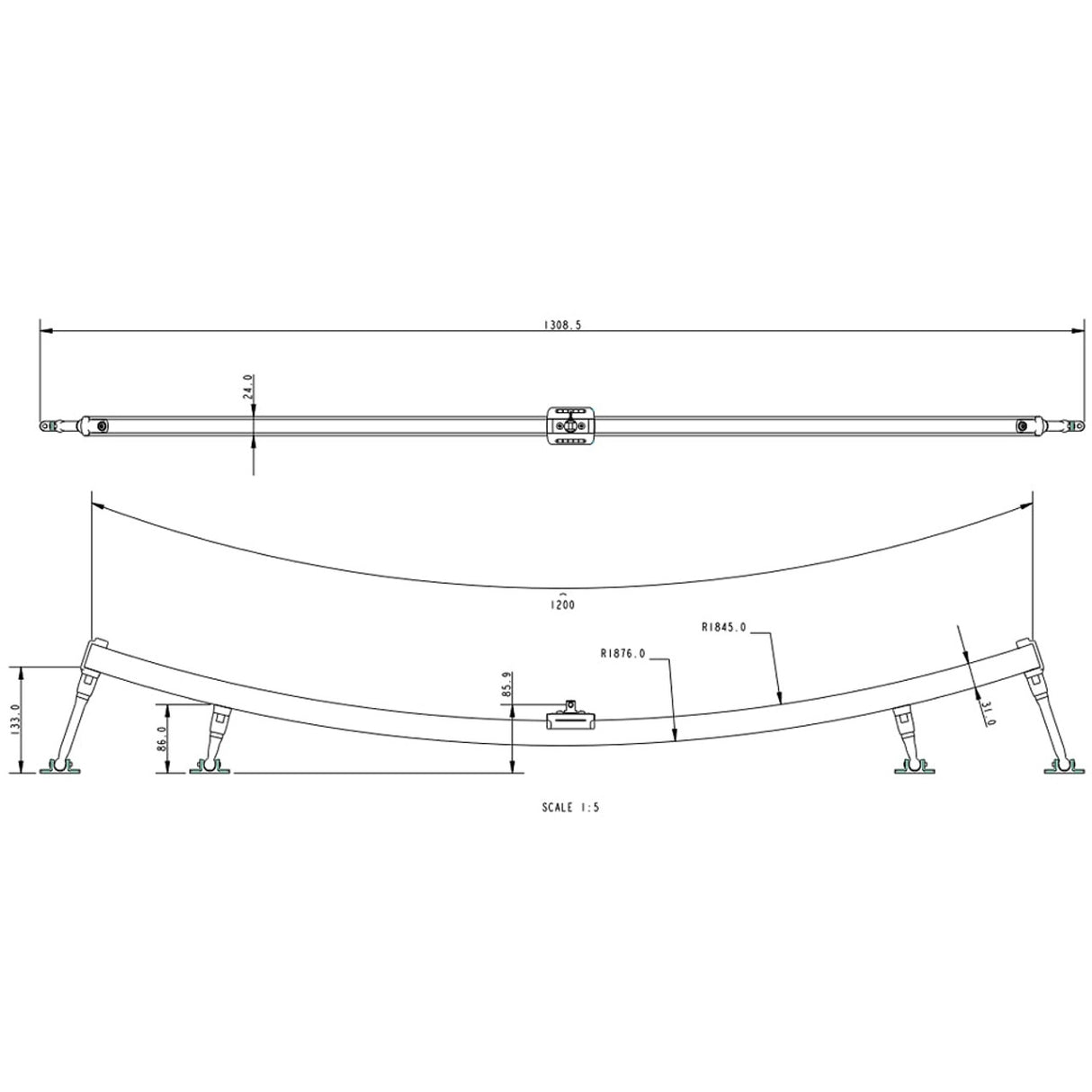 Allen Brothers 1200MM Self Tacking Jib System