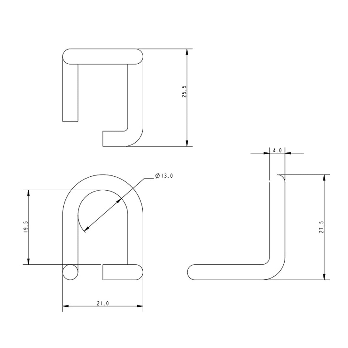 Allen Brothers Large Cleat Wire Side F/Lead