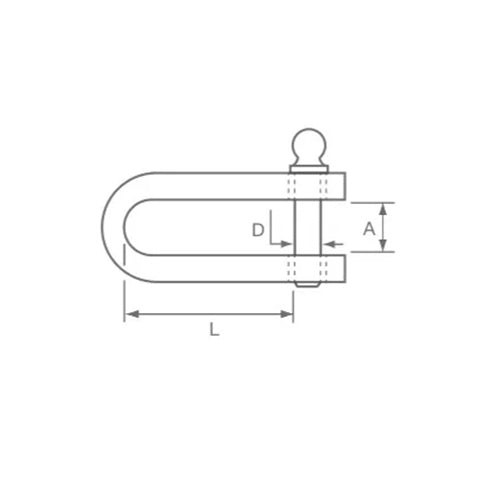 Allen Brothers Pressed Shackle with 3mm Clevis Pin