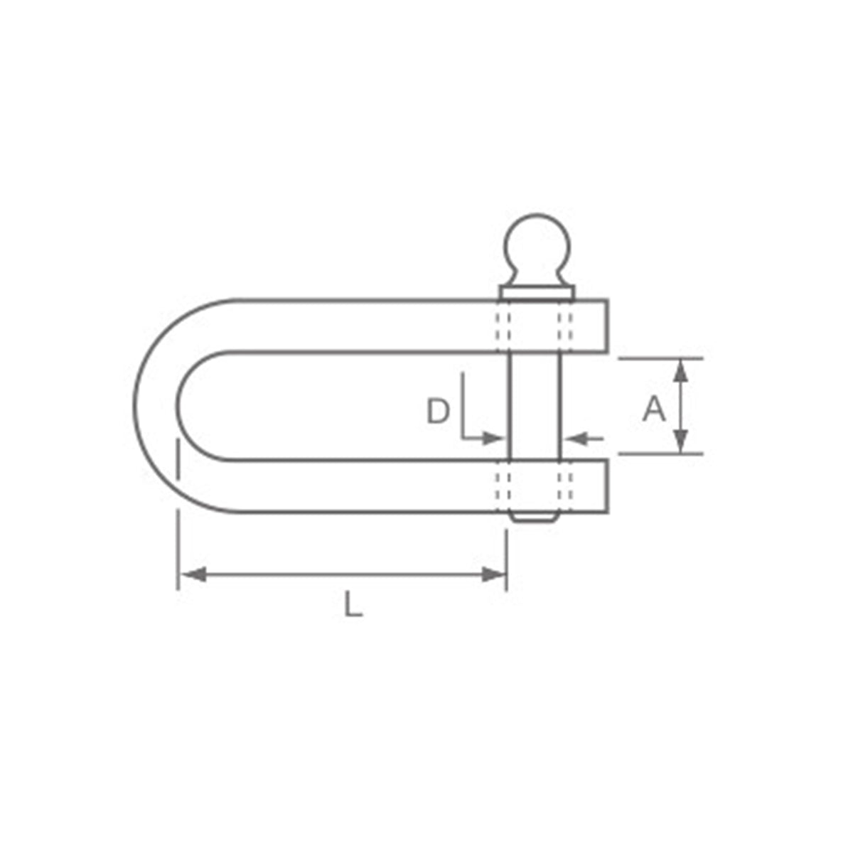 Allen Brothers 6mm Strip D Shackle