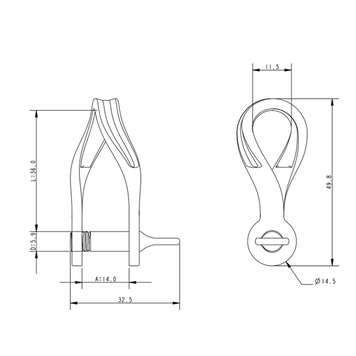 Allen Brothers 6MM Twist Shackle