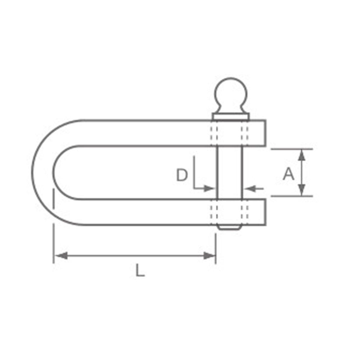 Allen Brothers 5mm x 12mm Halyard Shackle