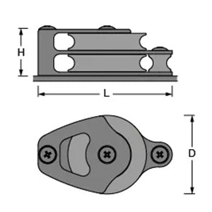 Antal 50mm OPF Double Foot Block