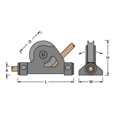 Antal ALU Hollow PIN Deck Block D 100 Double