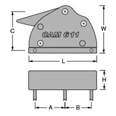 Antal Cam 611/V Clutch - Horizontal 8mm