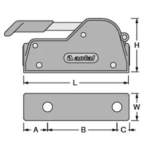Antal V-Grip Single Clutch, 10-12mm Line