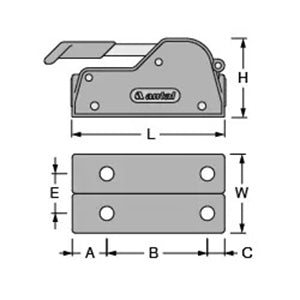 Antal V-Grip Double Clutch, 10-12mm Line