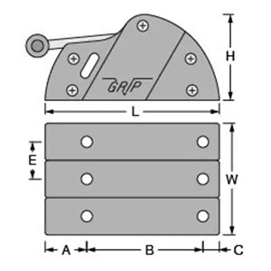 Antal V-Grip Plus Triple Clutch, 10-12mm Line