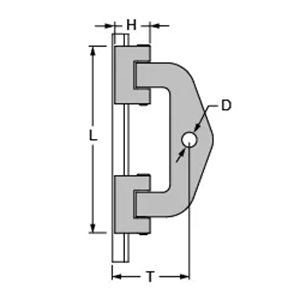 Antal 22x11 Mast Track, HS22.40 Double Headboard Slider