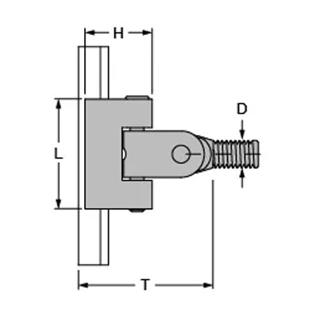Antal Slider with Joint HS22 L040 + Resin Slider + PIN M