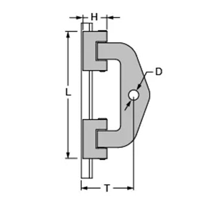 Antal 24x16 Mast Track, HS24.50 Double Headboard Slider