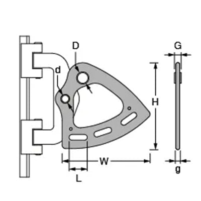 Antal 24x16 Mast Track, HS24.70 Headboard 60°