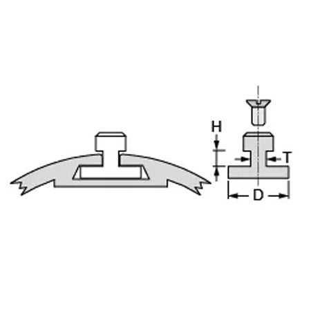 Antal Slug for HS24 Track D19 H06,7 T07,8 for Flat Groov