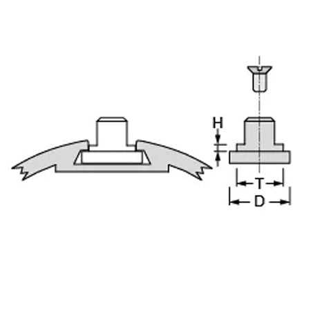 Antal Slug for HS24 Track D22 H03 T11,6 for Flat Groove