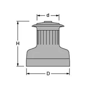 Antal Winch 16 2 Speed 16:1, Aluminum