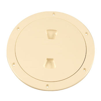 Beckson Deck Plate 6" Screw-Out Beige