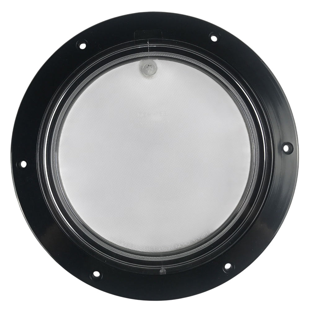 Beckson Deck Plate 6" Pry-Out Black/Clear