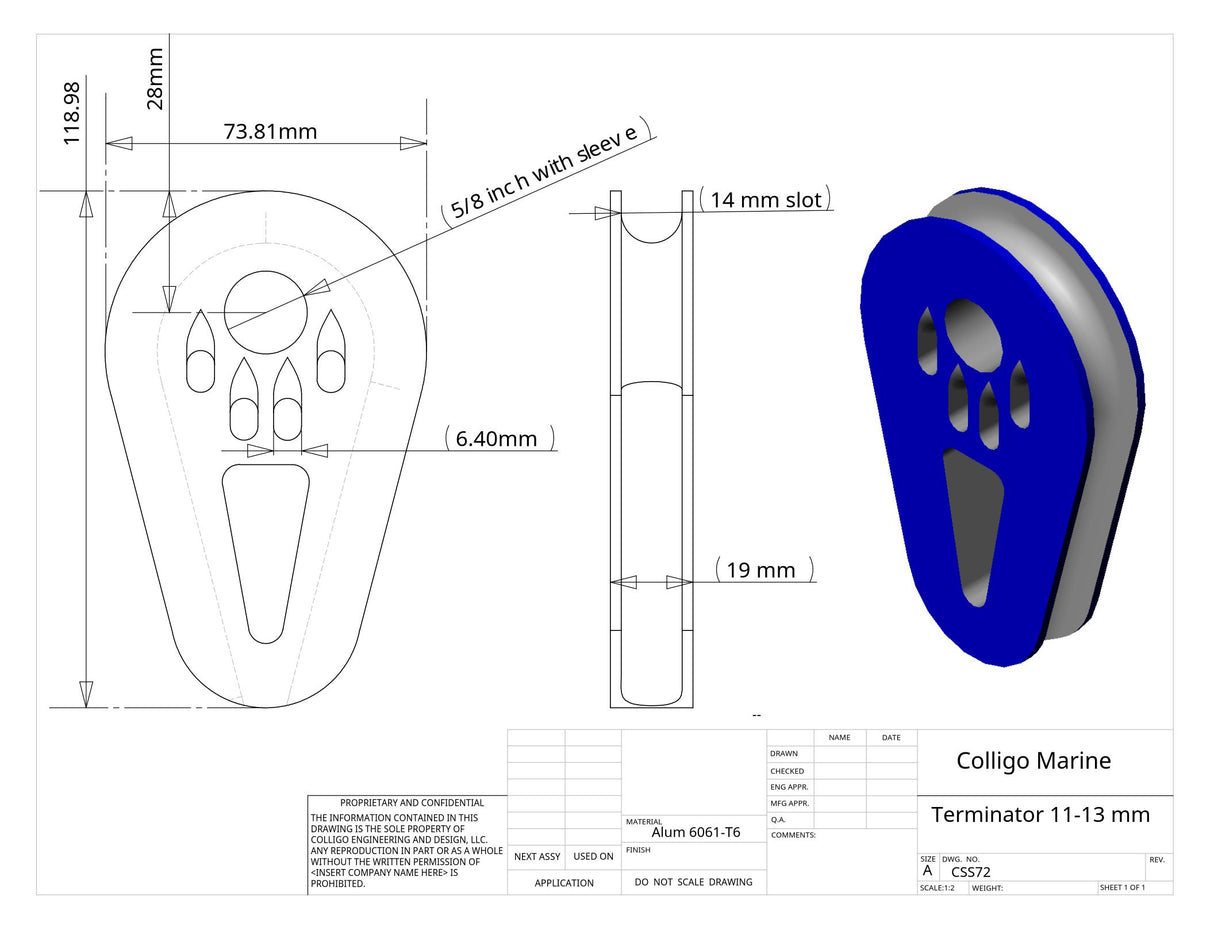 Colligo Marine Standard Terminator® Fittings