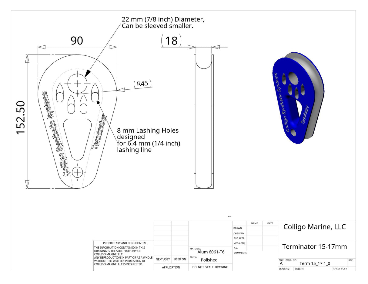 Colligo Marine Standard Terminator® Fittings