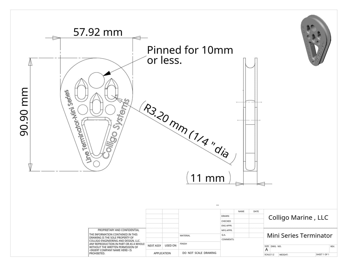 Colligo Marine Standard Terminator® Fittings