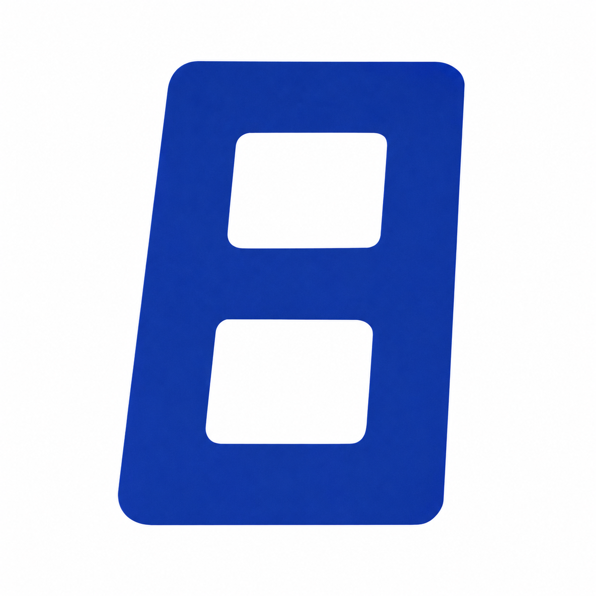 Blue 9-inch digital sail number 8