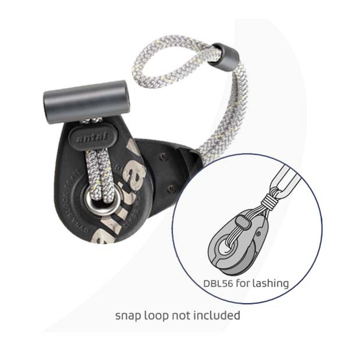 Antal 56mm Dynablock for Lashing, SWL1000 Kg.
