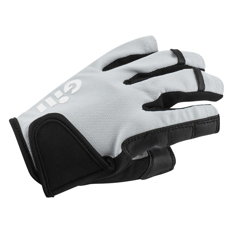 Gill Women's Championship Short Finger Sailing Gloves - Light Gray