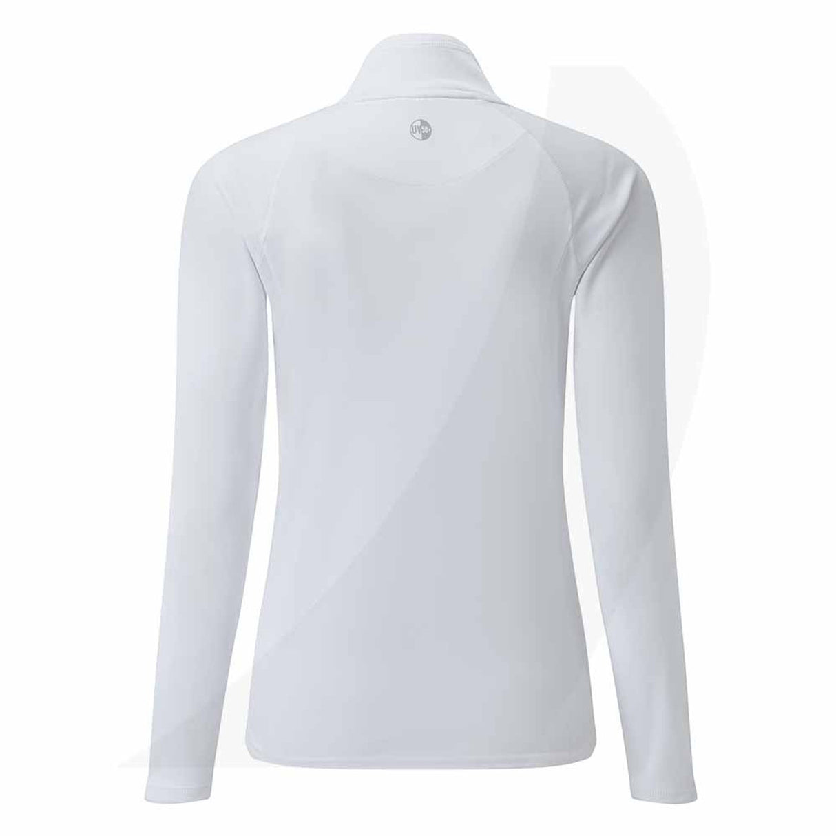 Women's UV Tec Long Sleeve Zip Tee White