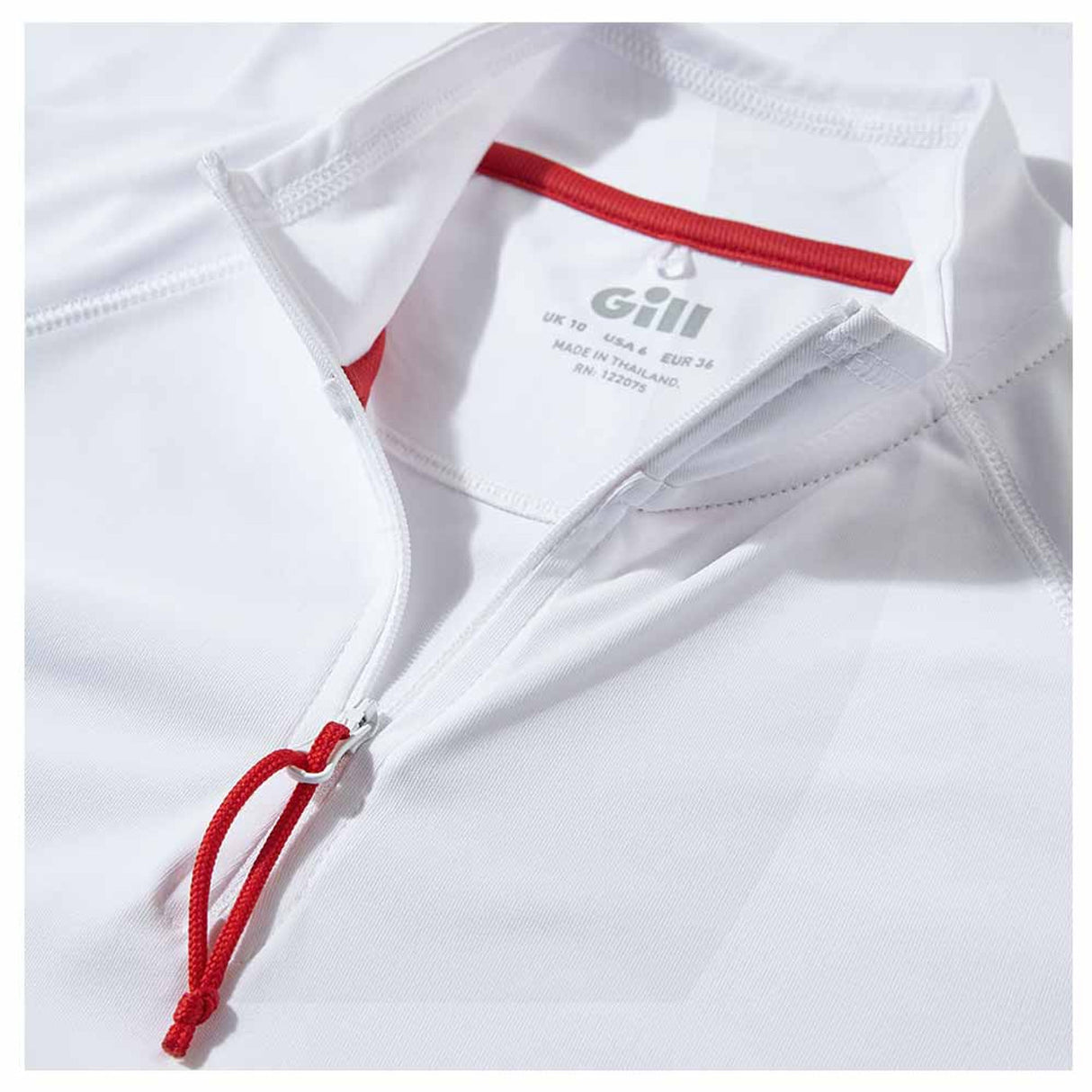 Women's UV Tec Long Sleeve Zip Tee White