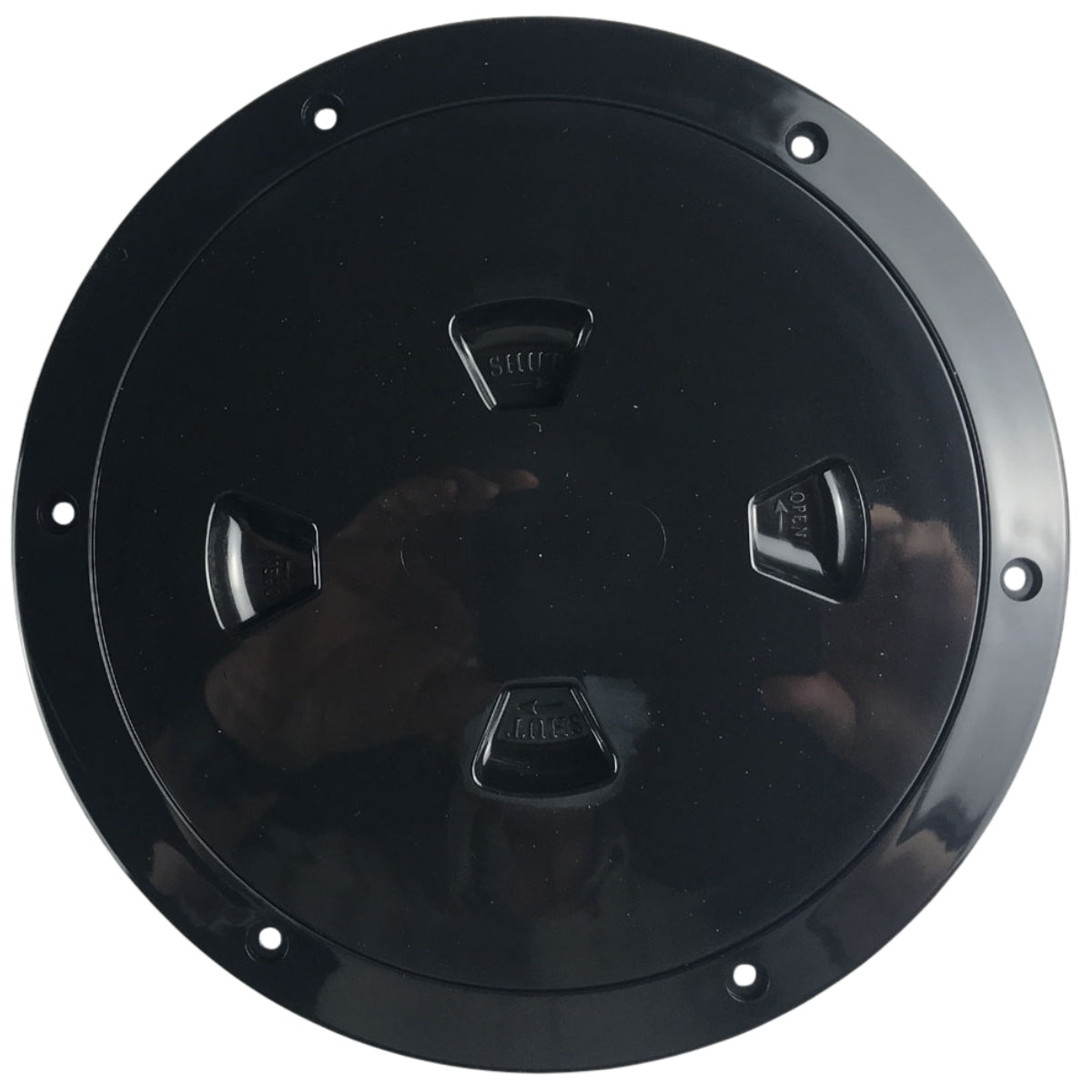 Beckson Screw-Out 8" Deck Plate Black