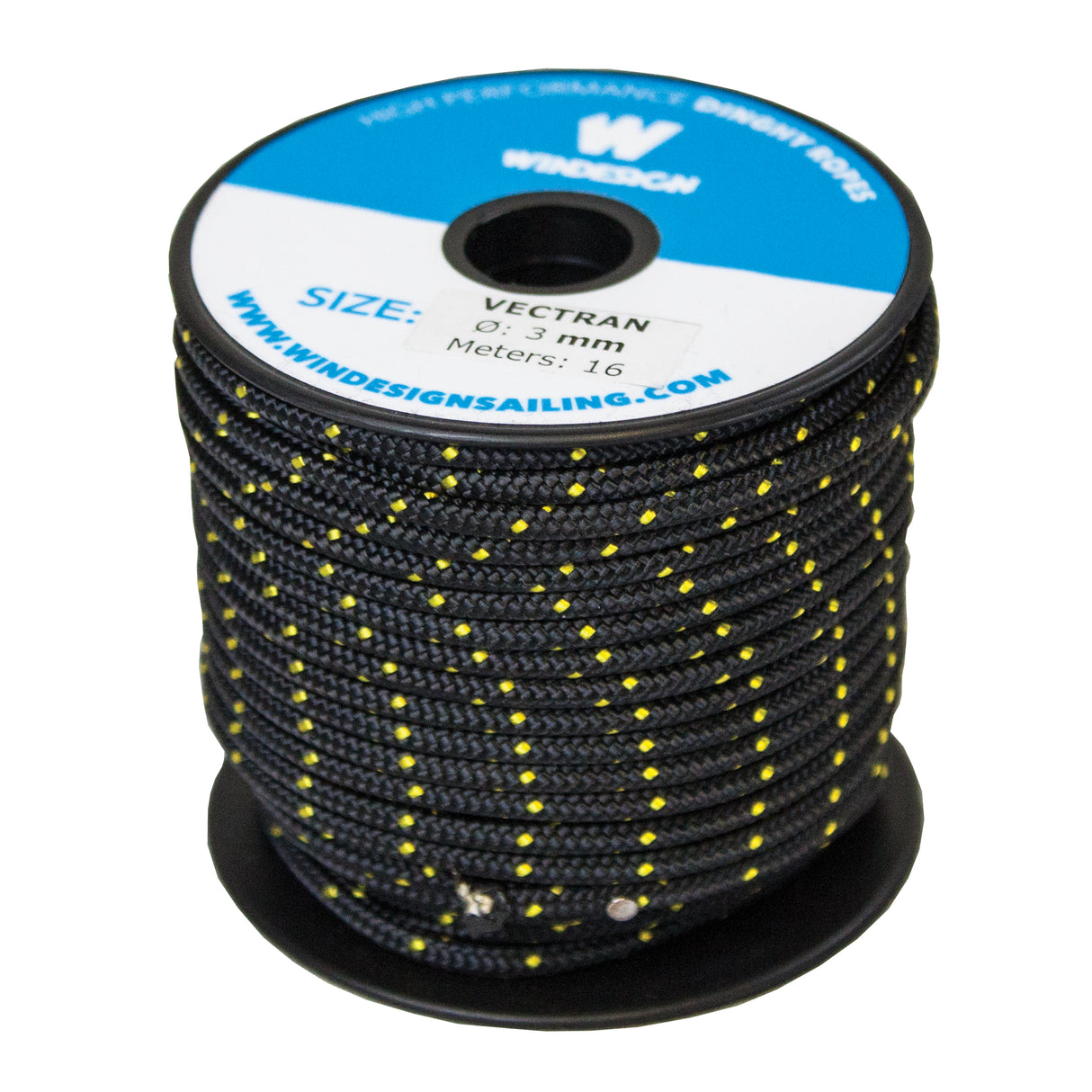 Optiparts 3mm Vectran Line Mini Reel 16m Windesign Sailing