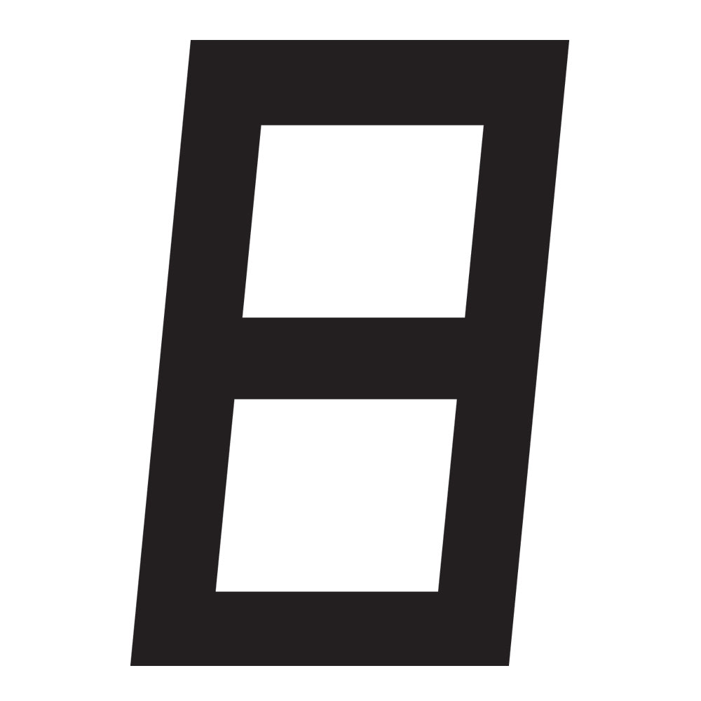 Optiparts WinDesign Sail Number and Letters, 12" Black