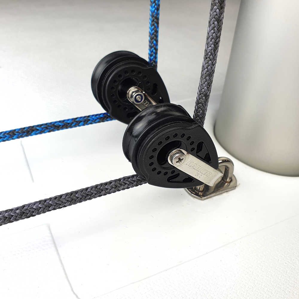 Opti Block Plate with 29mm Harken Carbo Blocks