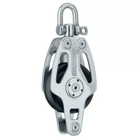 Harken 75mm Stainless Steel Single Swivel Block w/Becket