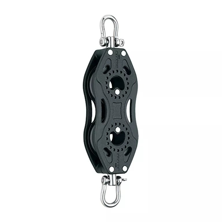 Harken 40mm Carbo Double Swivel Symmetrical Fiddle Fishing Block
