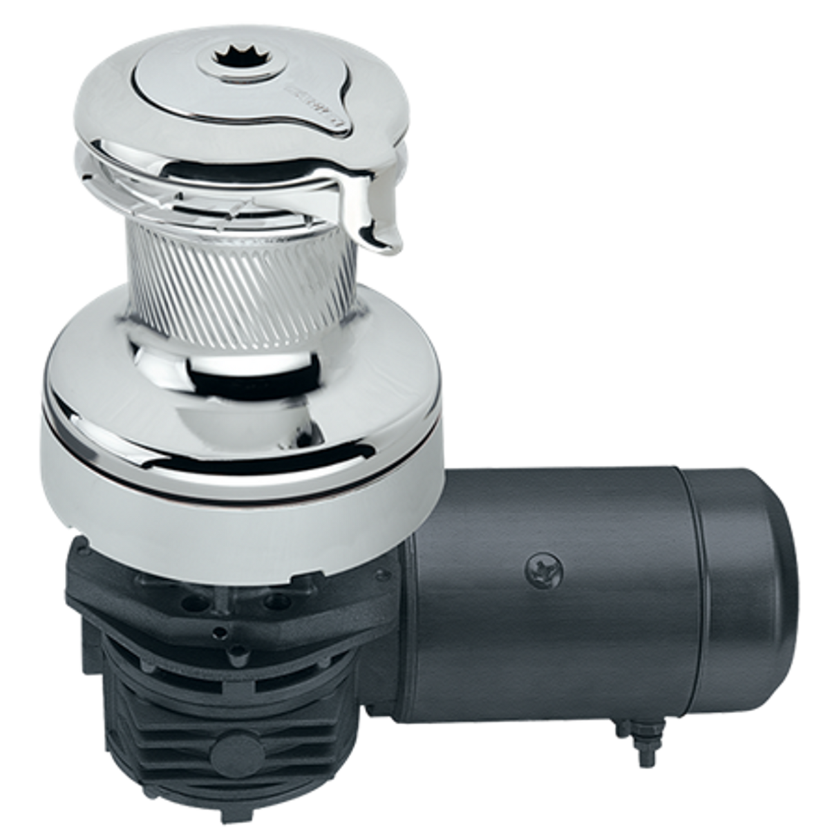 Harken Radial 2 Speed Electric ST Size 60 All Chrome Winch Horizontal 12 Volt DF Ctrl Box