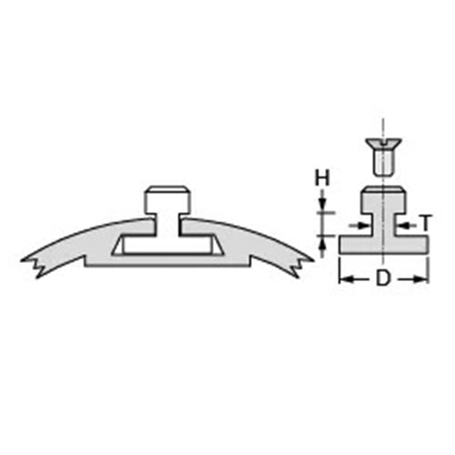 Antal Slug for HS24 Track D19 H04,6 T04,8 for Flat Grooves