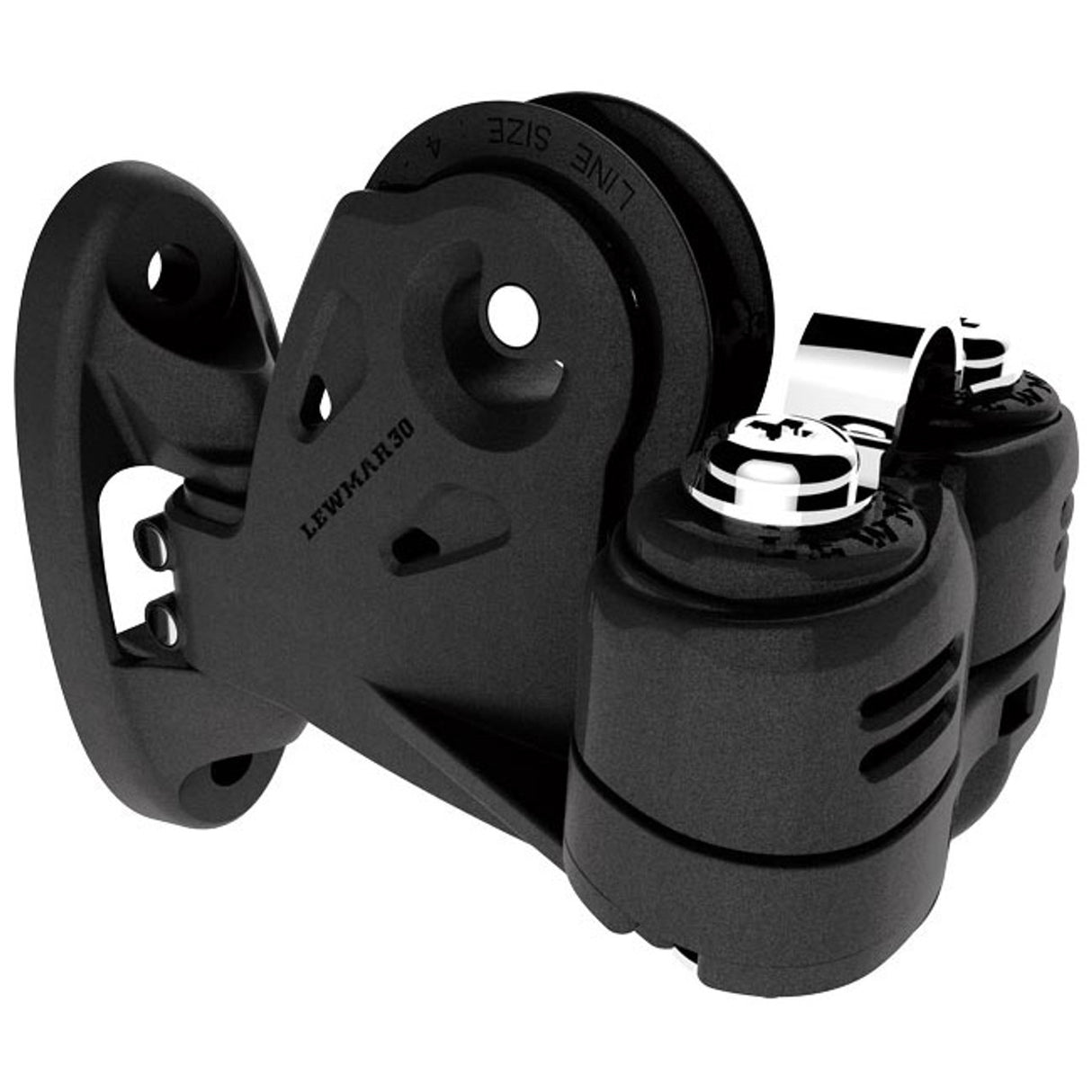 Lewmar 30mm Synchro Block Pivoting Exit Bk