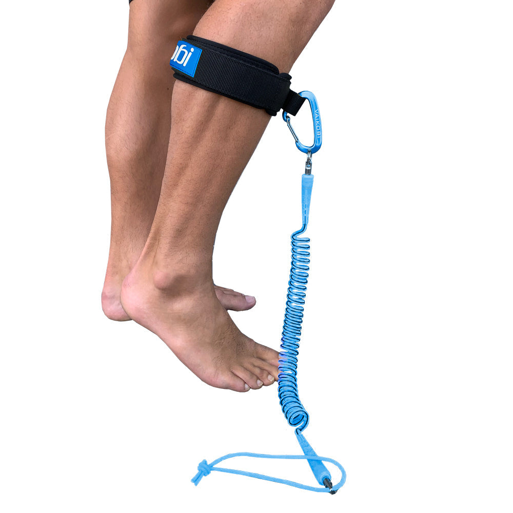 Vaikobi 2-Piece Ocean Paddling Calf Leash - Cyan